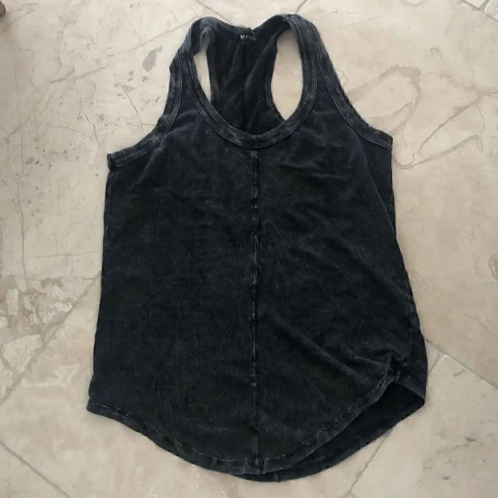 LA Made weathered burnout racerback yoga tank XS